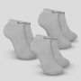 Ankle Socks 3Pack Grey - GymBeam XL