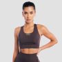 Aura Sports Bra Tee Brown - GymBeam XXL