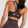 Aura Sports Bra Tee Brown - GymBeam XXL