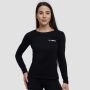 Women‘s Basic Long Sleeve T-Shirt Black - GymBeam XXL
