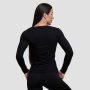 Women‘s Basic Long Sleeve T-Shirt Black - GymBeam XXL