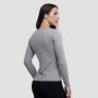 Women‘s Basic Long Sleeve T-Shirt Grey - GymBeam XXL