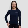 Women‘s Basic Long Sleeve T-Shirt Navy - GymBeam XXL