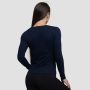 Women‘s Basic Long Sleeve T-Shirt Navy - GymBeam XXL