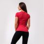 Dámske tričko Basic Vintage Red - GymBeam XXL