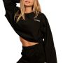Women‘s Bliss Cropped Sweatshirt Black - BeastPink L