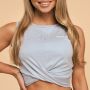 Women‘s Breeze Cropped Top Dove - BeastPink XL
