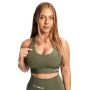 Combat Sports Bra Olive Grey - GymBeam M
