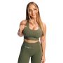 Combat Sports Bra Olive Grey - GymBeam M