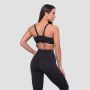 Essence String Sports Bra Black - GymBeam XL