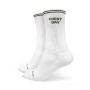 GymRat Socks 3Pack White - GymBeam XL