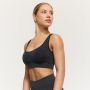 Lift Seamless Sports Bra Coal - GymBeam XL