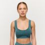 Lift Seamless Sports Bra Petrol - GymBeam XL