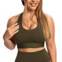 Limitless Sports Bra Espresso - GymBeam L