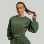 Women‘s Lunar Cropped Jumper Cedar Green - STRIX XXL