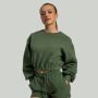 Women‘s Lunar Cropped Jumper Cedar Green - STRIX XXL