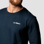 Men‘s Basic Long Sleeve T-Shirt Navy - GymBeam XXXL