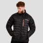 Men‘s Puffer Jacket Black/Orange - GymBeam XL
