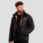Men‘s Puffer Jacket Black/Orange - GymBeam XL