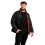 Men‘s Puffer Jacket Black/Orange - GymBeam XL