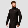 Pulse 1/2 Zip Running Sweatshirt Black - GymBeam XXL