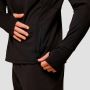Pulse 1/2 Zip Running Sweatshirt Black - GymBeam XXL