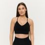Sculpt Seamless Sports Bra Black - GymBeam XL