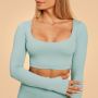 Women‘s Sense Crop Top Storm Blue - BeastPink L