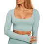 Women‘s Sense Crop Top Storm Blue - BeastPink L