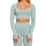Women‘s Sense Crop Top Storm Blue - BeastPink L