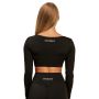 Women‘s Sense Crop Top Black - BeastPink L