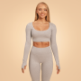 Women‘s Sense Crop Top Grey - BeastPink L