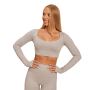 Women‘s Sense Crop Top Grey - BeastPink L