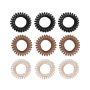 Set of spiral hair ties - BeastPink black