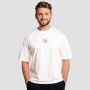 Shaker Boxy T-shirt White - GymBeam XXL