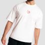 Shaker Boxy T-shirt White - GymBeam XXL