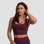 Cut-Out Sport Bra Eggplant - GymBeam XXL