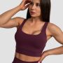 Cut-Out Sport Bra Eggplant - GymBeam XXL