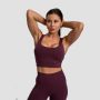 Cut-Out Sport Bra Eggplant - GymBeam XXL
