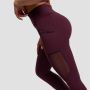Women‘s Leggings Mesh Panel Eggplant - GymBeam XL