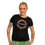Women‘s Serenity T-shirt Black - BeastPink XL