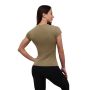 Women‘s T-shirt FIT Olive - GymBeam XXL