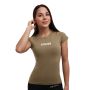 Women‘s T-shirt FIT Olive - GymBeam XXL