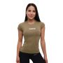 Women‘s T-shirt FIT Olive - GymBeam XXL