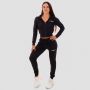 Women‘s Zip-up Hoodie TRN black - GymBeam L