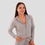 Women‘s Zip-up Hoodie TRN grey - GymBeam L