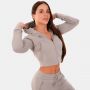 Women‘s Zip-up Hoodie TRN grey - GymBeam L
