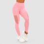 Women‘s Leggings Mesh Panel pink - GymBeam XL