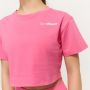 Women‘s Limitless Cropped T-Shirt Dragonfruit - GymBeam XL