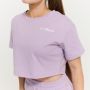 Women‘s Limitless Cropped T-shirt Lavender - GymBeam XL